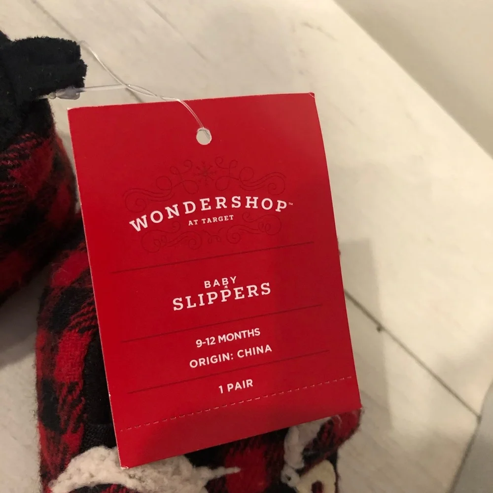 Baby bear slippers